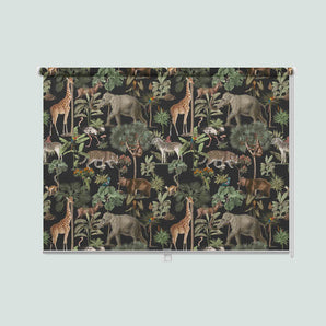 Forest Animal Pattern Printed Curtain (Block out Style)